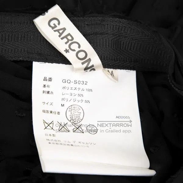 Comme des Garcons Comme Des Garcons size M Black Retro Polka Dot Design Skir Size 23" - 9 Thumbnail