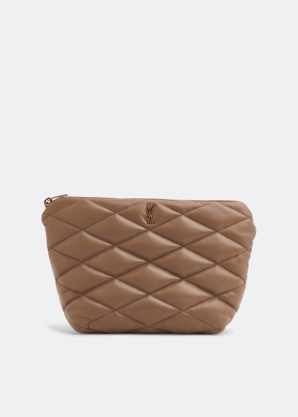 Saint Laurent Paris o1tp1o0125 Size: OS/Sade Clutch In Lambskin in Brown Size ONE SIZE - 1 Thumbnail