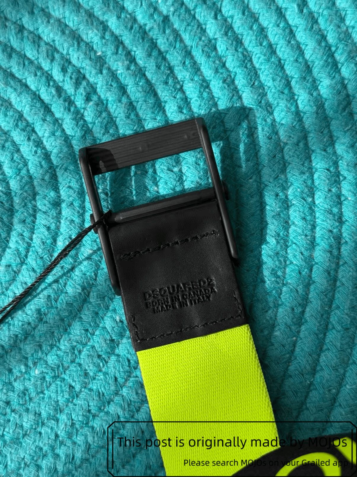 Dsquared2 Dsquared2 Fluorescent Green Logo Belt mojos821 Size ONE SIZE - 4 Thumbnail