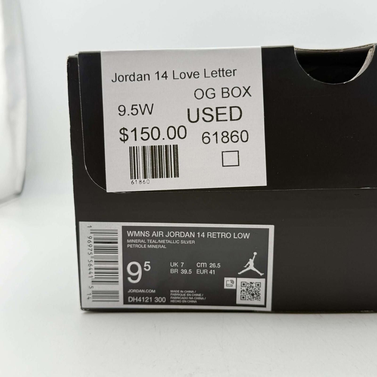 Jordan Brand WMNS Air Jordan 14 Retro Love Letter 9.5W Size US 9.5 / IT 39.5 - 9 Thumbnail