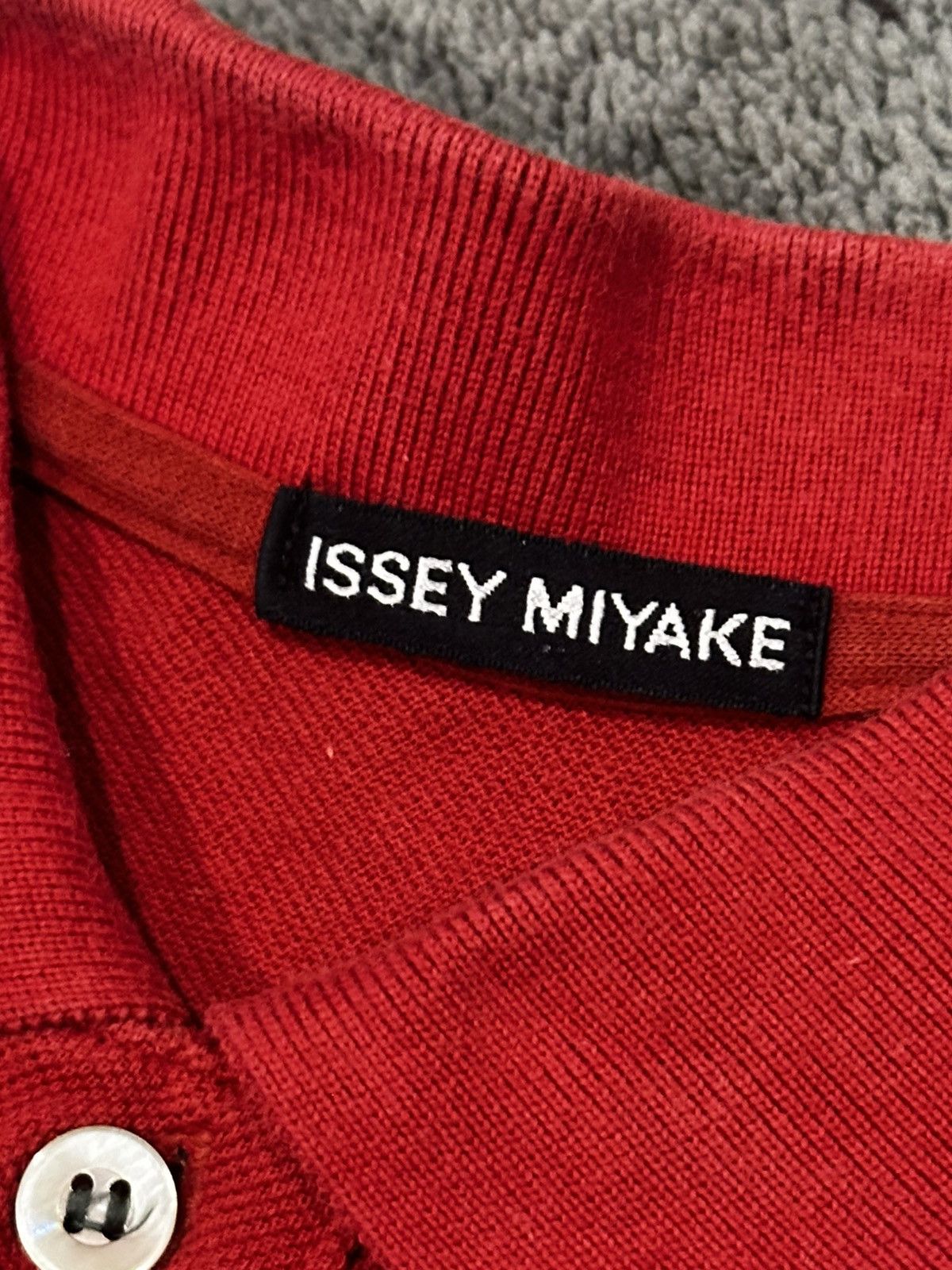 Issey Miyake Issey Miyake Mainline Red Polo Rugby Long-Sleeve T Shirt Size US M / EU 48-50 / 2 - 3 Thumbnail
