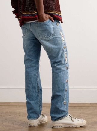 Kapital KAPITAL 14oz denim pants monkey cisco studs remake jeans 32 Size US 32 / EU 48 - 9 Thumbnail