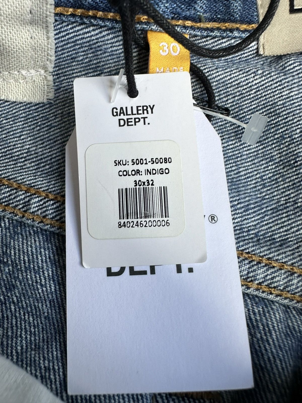 Gallery Dept. $535 Gallery Dept straight leg distressed jeans 30 x 32 Size US 30 / EU 46 - 22 Thumbnail