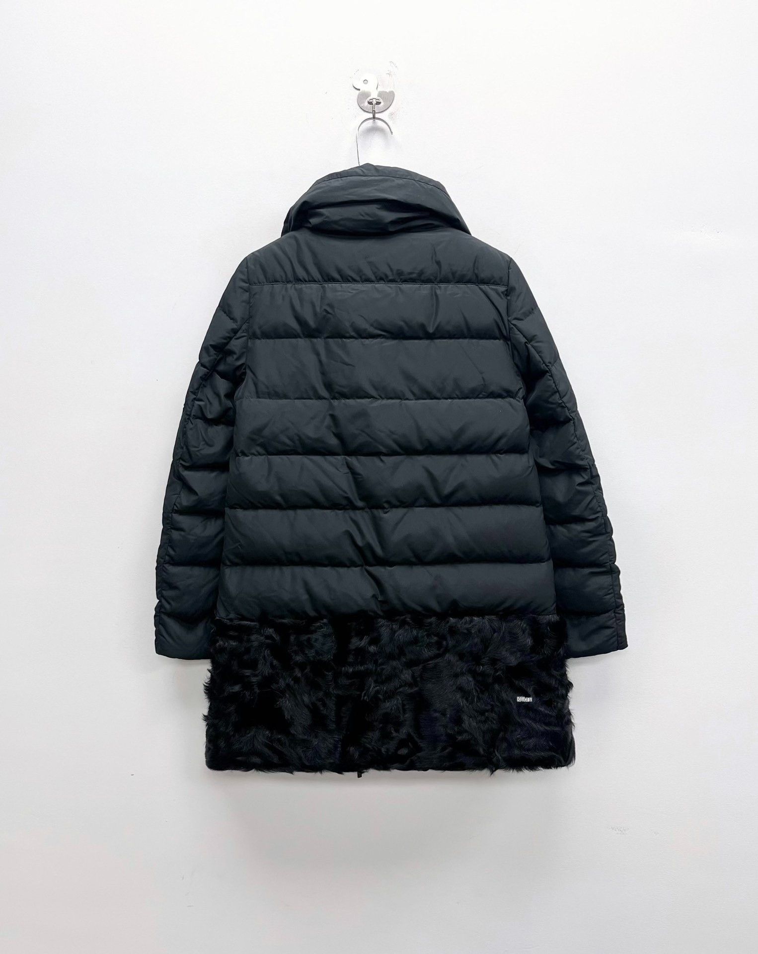 Moncler Moncler Black Fur-Trimmed Side Zip Down Jacket Size US S / EU 44-46 / 1 - 2 Thumbnail
