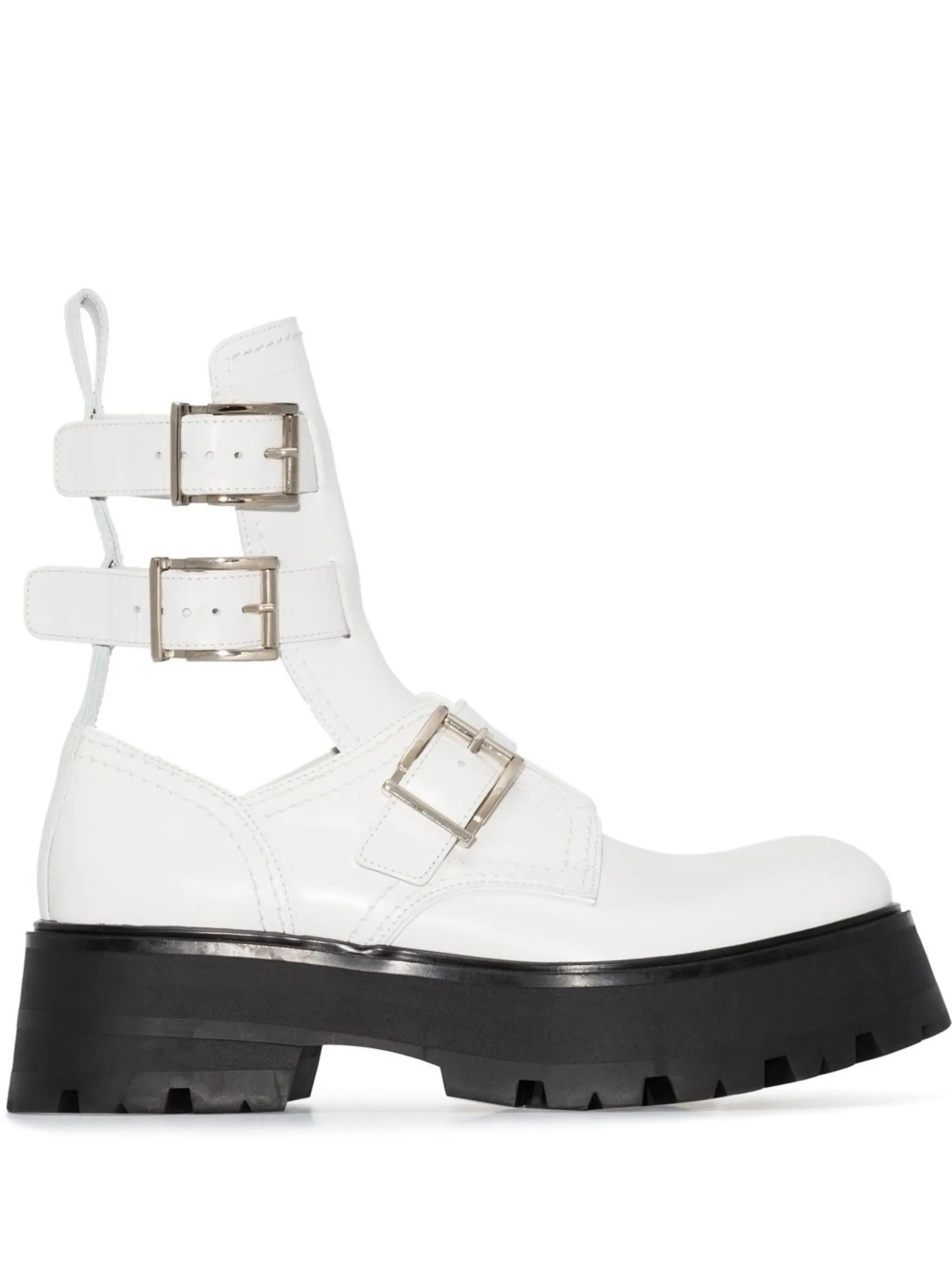 Alexander McQueen o1y0225 Ankle Boots in White Size US 6 / IT 36 - 1 Thumbnail