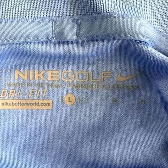 Nike Nike Golf Polo Shirt Mens Large Blue Dri-FIT Swoosh Golfing Short Sleeve Polo Shirt 100% Polyester Breathable Easy Care Lightweight Collared Rugby Size US L / EU 52-54 / 3 - 4 Thumbnail