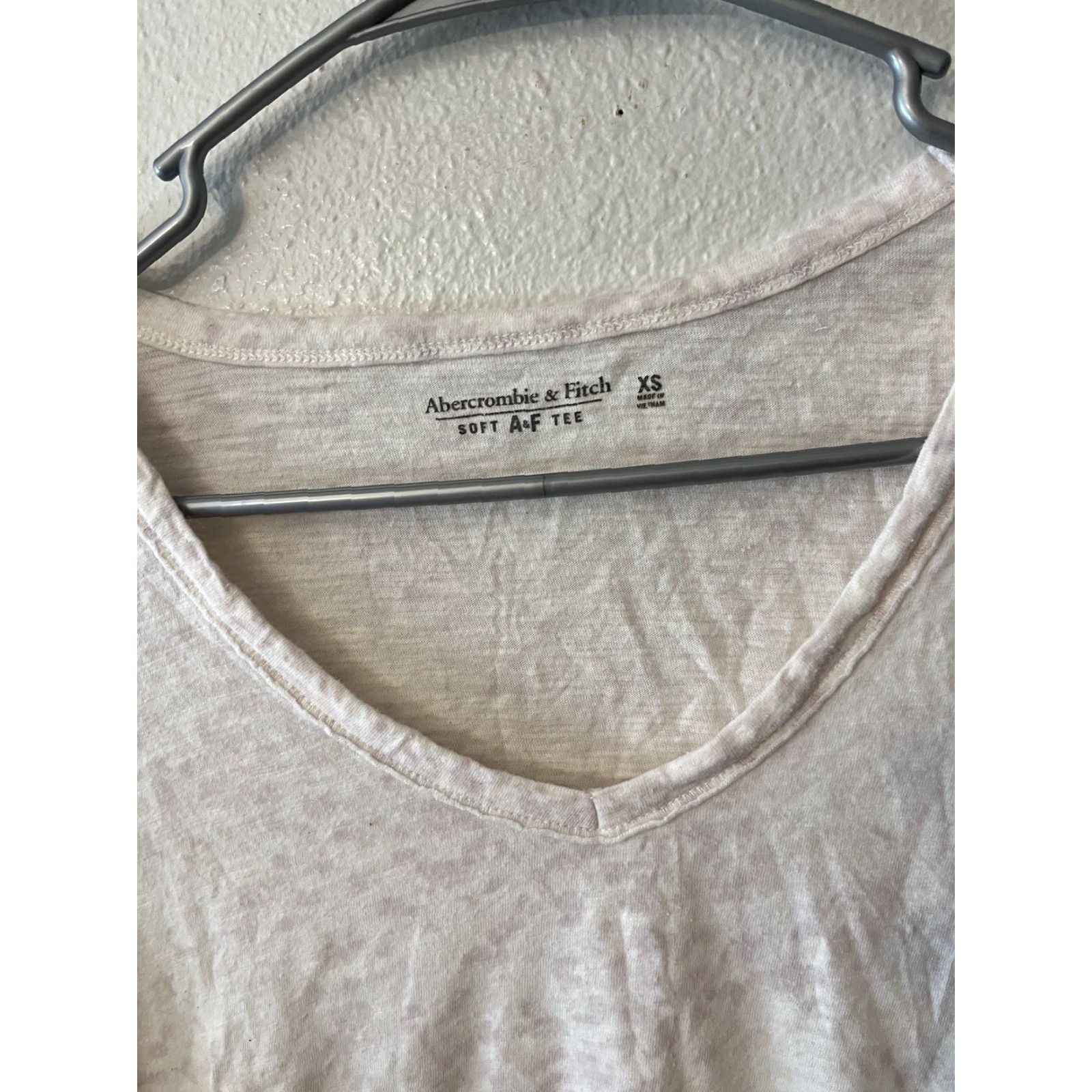 Abercrombie & Fitch ABERCROMBIE & FITCH Womens V-Neck T-Shirt Soft XS Multicolor Basic Cotton Size XS / US 0-2 / IT 36-38 - 2 Thumbnail