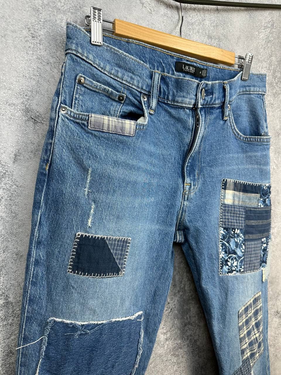 Lauren Ralph Lauren Lauren Ralph Lauren Patchwork Bandana Denim Jeans Pants Size 28" / US 6 / IT 42 - 3 Thumbnail