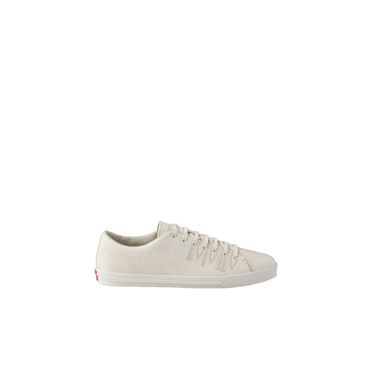 Prada PRADA $1100 Aged Effect Chalk White Sneakers New And Authent Size US 12 / EU 45 - 2 Thumbnail