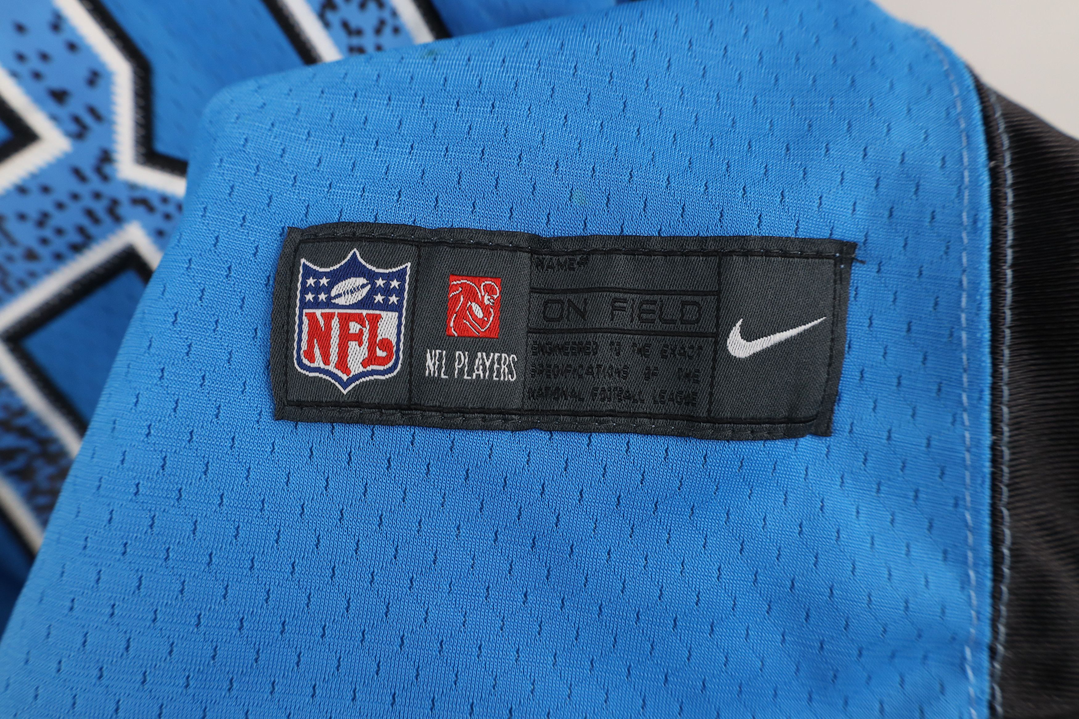 Nike × Vintage Nike On Field Johnson Detroit Lions Football Jersey Blue #81 Size S / US 4 / IT 40 - 8 Thumbnail