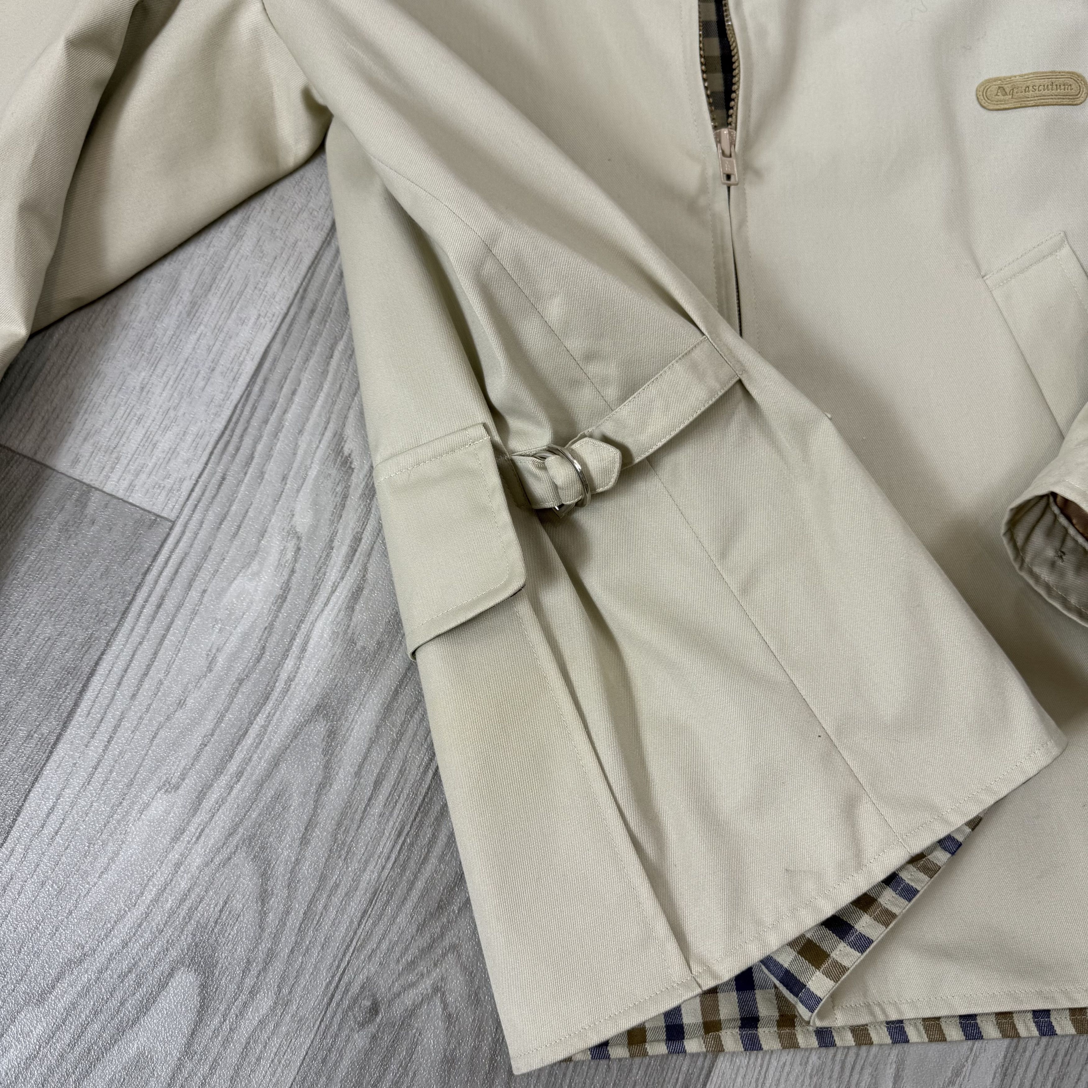 Aquascutum Vintage Aquasqutum 90s Old Money Women's Beige Jacket Size M / US 6-8 / IT 42-44 - 10 Thumbnail