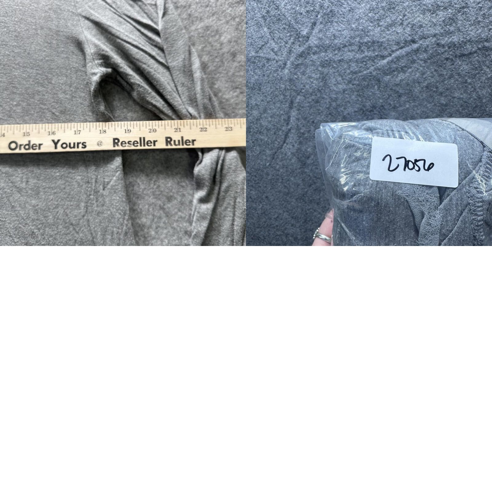 Vintage Dolan Left Coast Shirt Womens Large Gray Tunic 3/4 Sleeve Ruffle High Low Heather Gray Size L / US 10 / IT 46 - 8 Thumbnail
