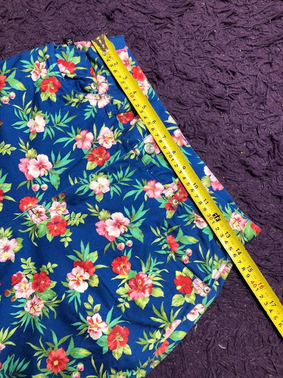 Lauren Ralph Lauren streetwear blue pants print flowers Lauren Ralph Lauren Y2K Size 30" / US 8 / IT 44 - 9 Thumbnail