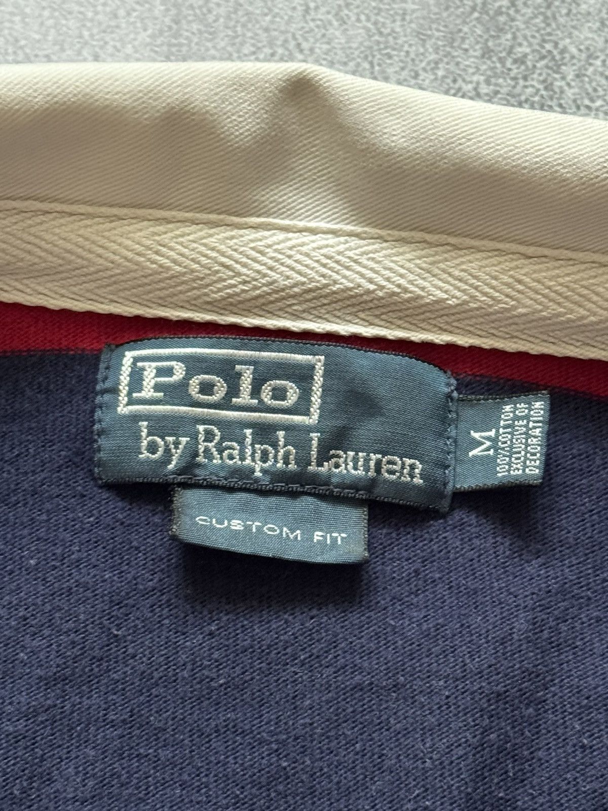 Polo Ralph Lauren × Vintage Polo Ralph Lauren M vintage sweatshirt rugby button up 90s Size US M / EU 48-50 / 2 - 9 Thumbnail