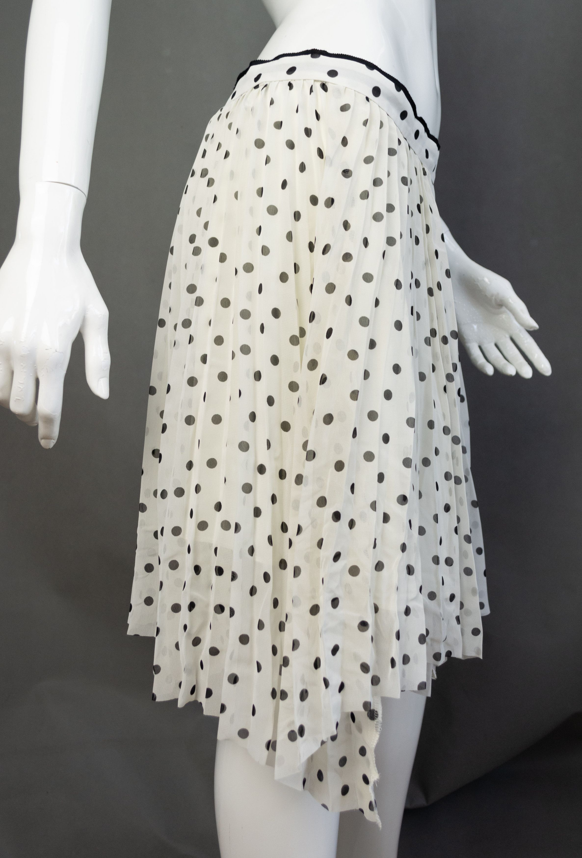 Allsaints ALLSAINTS WHITE SKIRT DOTS Size 30" / US 8 / IT 44 - 2 Thumbnail