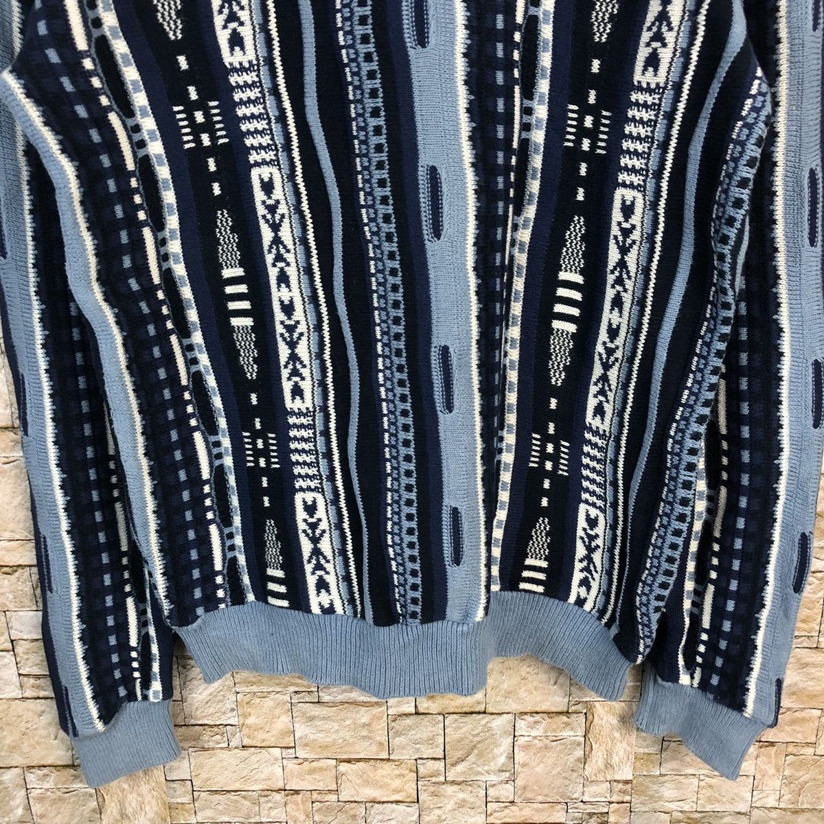Vintage D Naval Tokyo japan Blue like coogi Knitwear #A375 Size US M / EU 48-50 / 2 - 6 Thumbnail