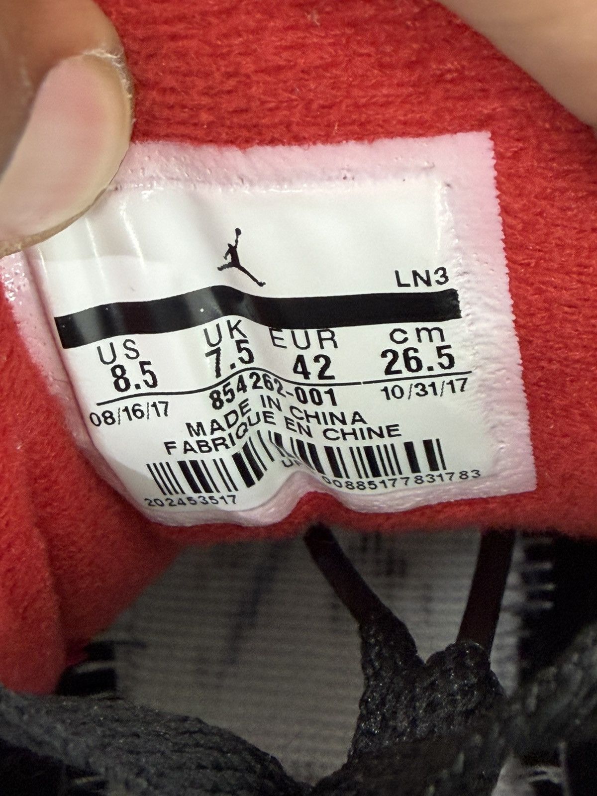 Jordan Brand Jordan 3 Black Cement Size 8.5 (2018) Size US 8.5 / EU 41-42 - 10 Thumbnail