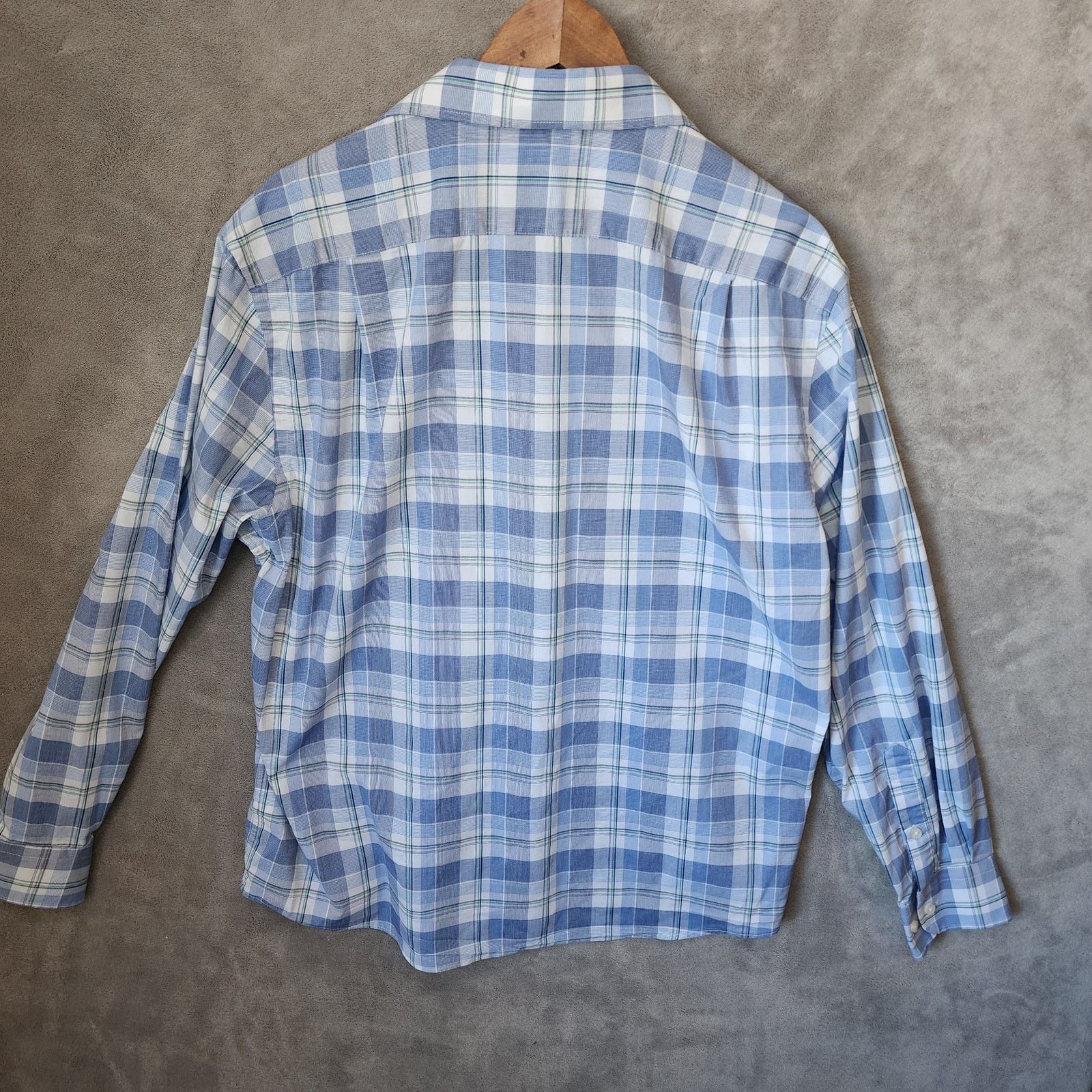 Tommy Hilfiger Tommy Hilfiger Men's Large White Plaid Shirt Size 16 1/2 L Size US L / EU 52-54 / 3 - 2 Thumbnail
