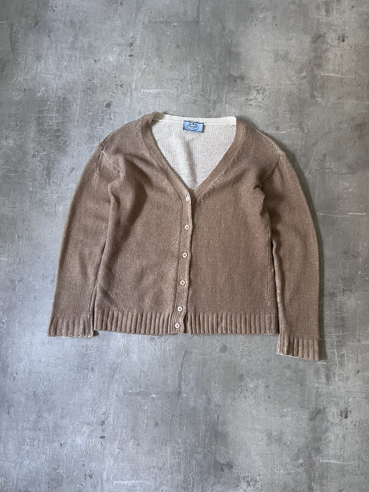 Prada Prada Wool Cashmere cardigan sweater women Size M / US 6-8 / IT 42-44 - 1 Thumbnail