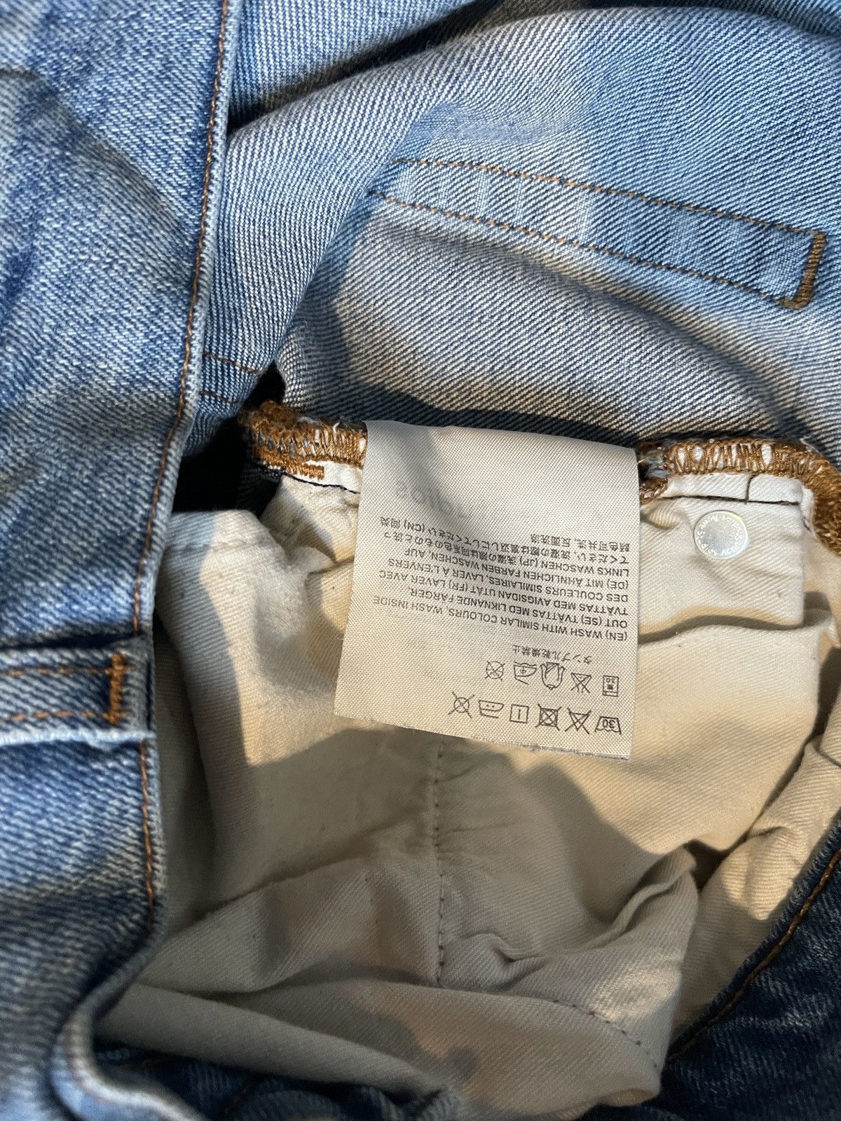Acne Studios Acne Studios 33 x 32 Ace Carter Denim - hole Size US 33 - 4 Thumbnail