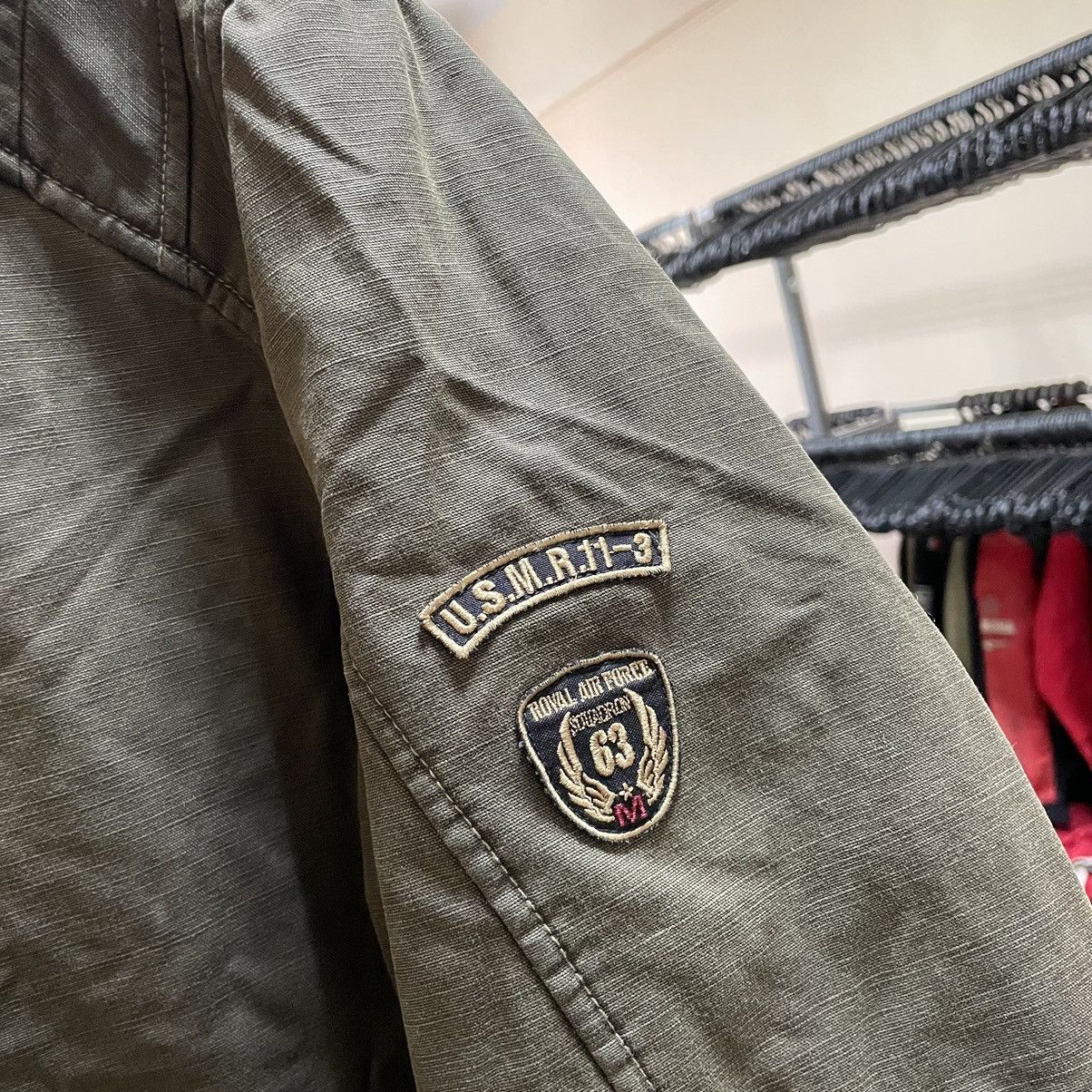 Milestone Rare Milestone Vintage khaki Flight Bomber Jacket MA1 war Size US M / EU 48-50 / 2 - 3 Thumbnail