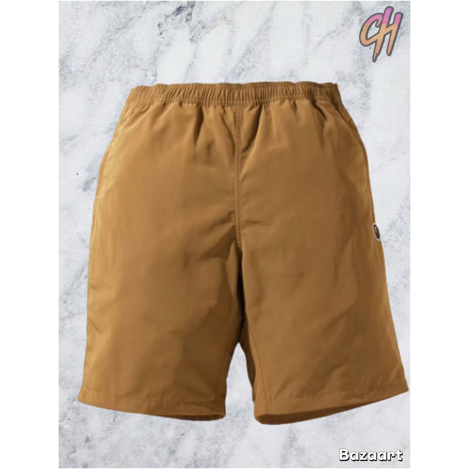 Bape Bape One Point Beige Beach Shorts Size XL Size US 35 - 1 Thumbnail