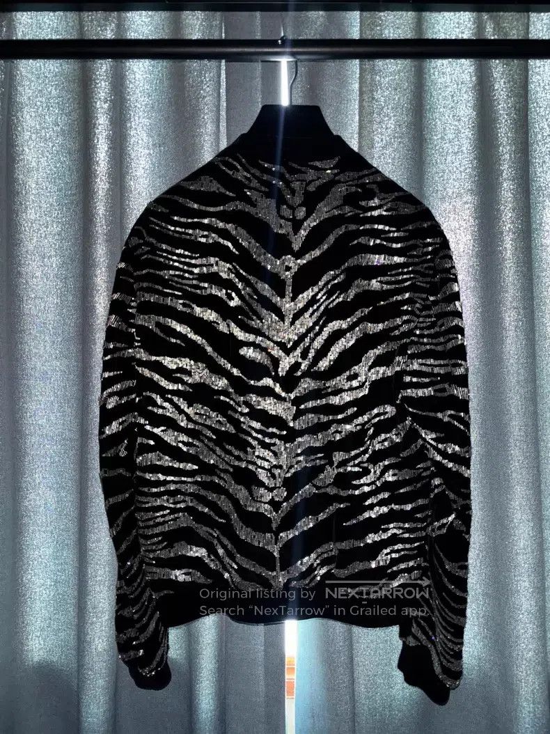 Saint Laurent Paris Saint Laurent Paris Tiger print silver scale armor Size US S / EU 44-46 / 1 - 2 Thumbnail