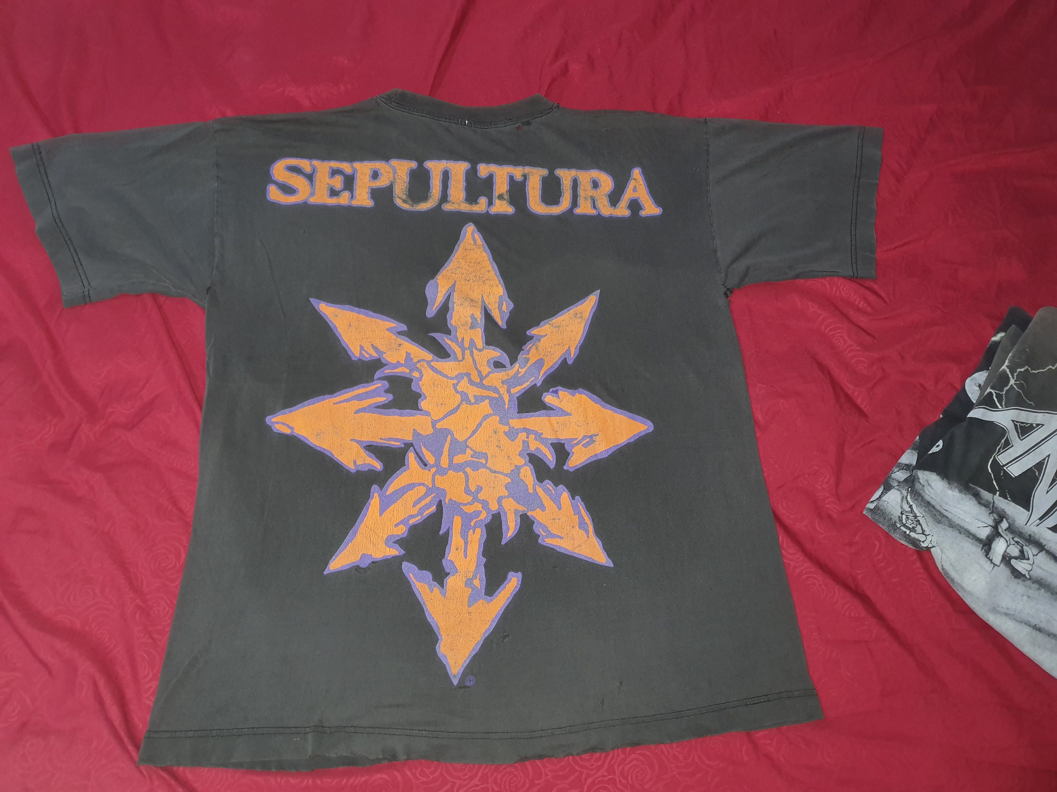 Band Tees × Vintage 🔥90s SEPULTURA XL 🔥 Size US XL / EU 56 / 4 - 13 Thumbnail