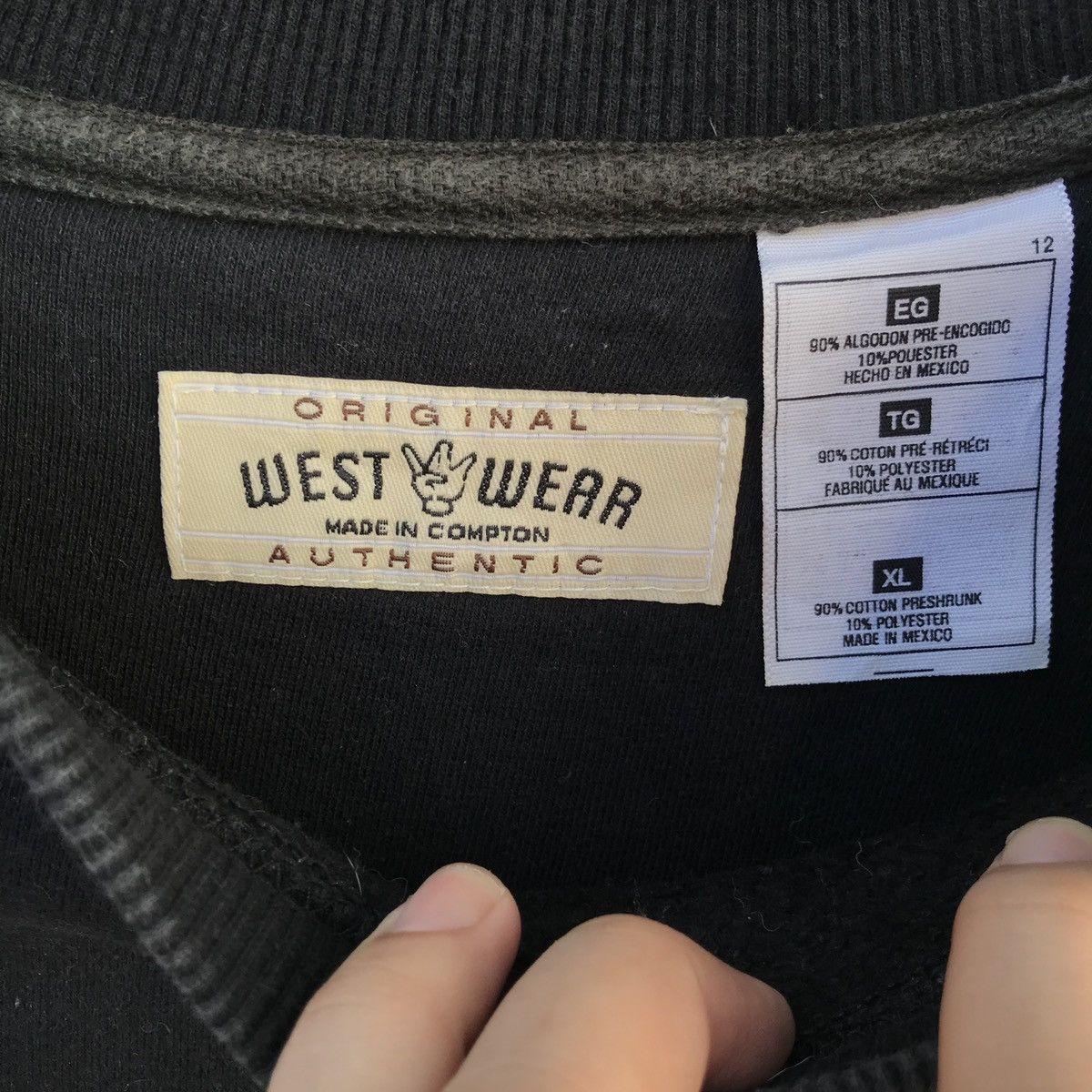 Vintage Vinatage West Wear Sweatshirf Size US XL / EU 56 / 4 - 5 Thumbnail