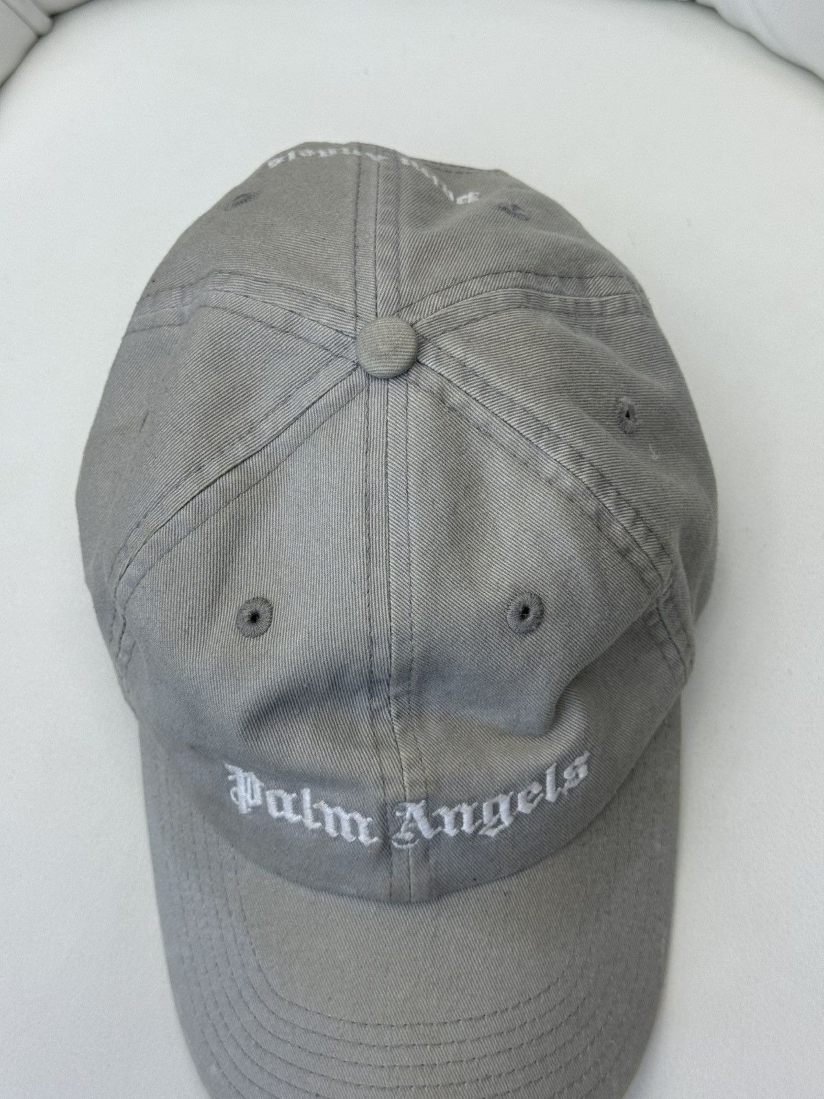 Palm Angels Palm Angels Mens Hat Pre Owned Grey Starp One Size Size ONE SIZE - 3 Thumbnail