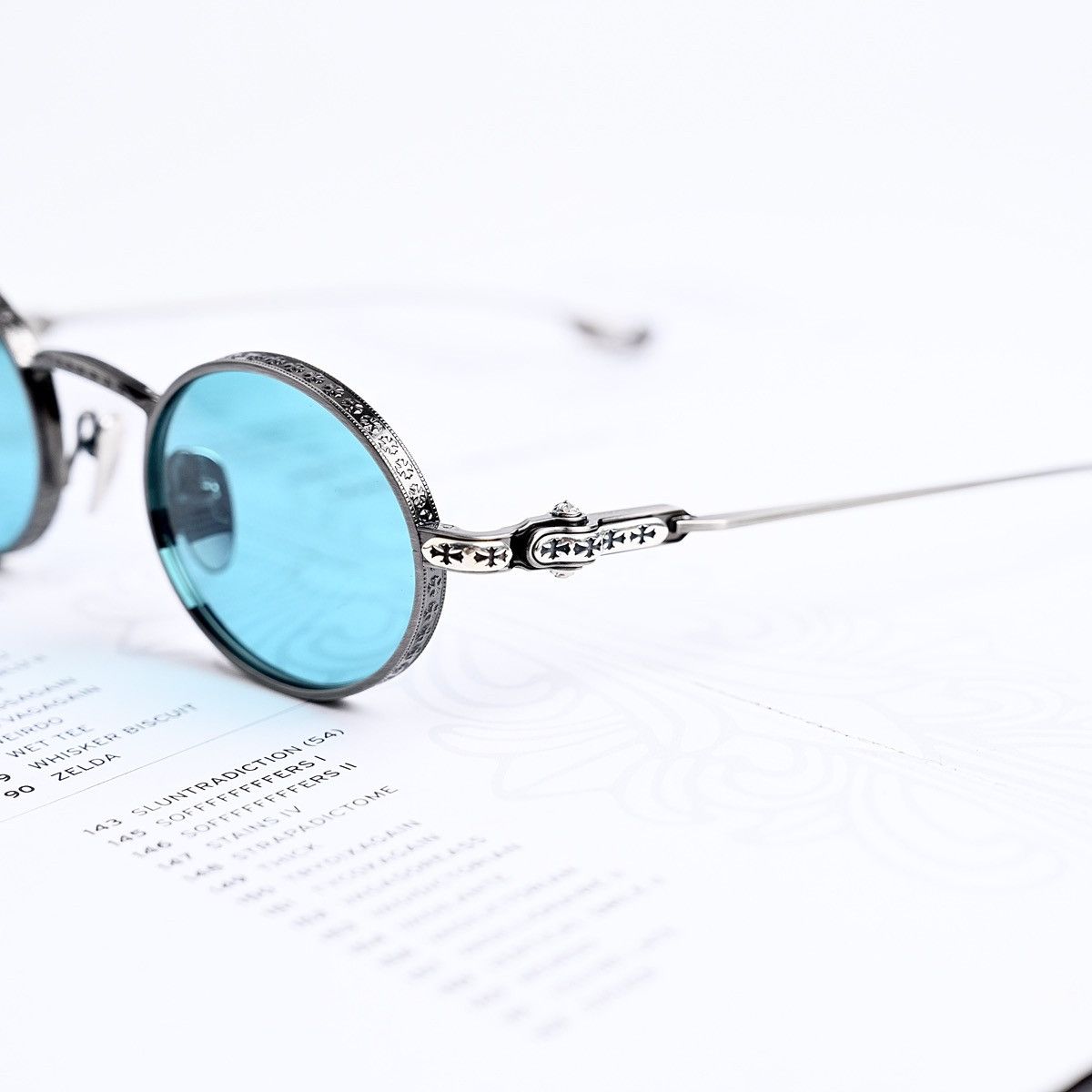 Chrome Hearts CHROME HEARTS HONEY DIPPED PEWTER SUNGLASSES Size ONE SIZE - 3 Thumbnail