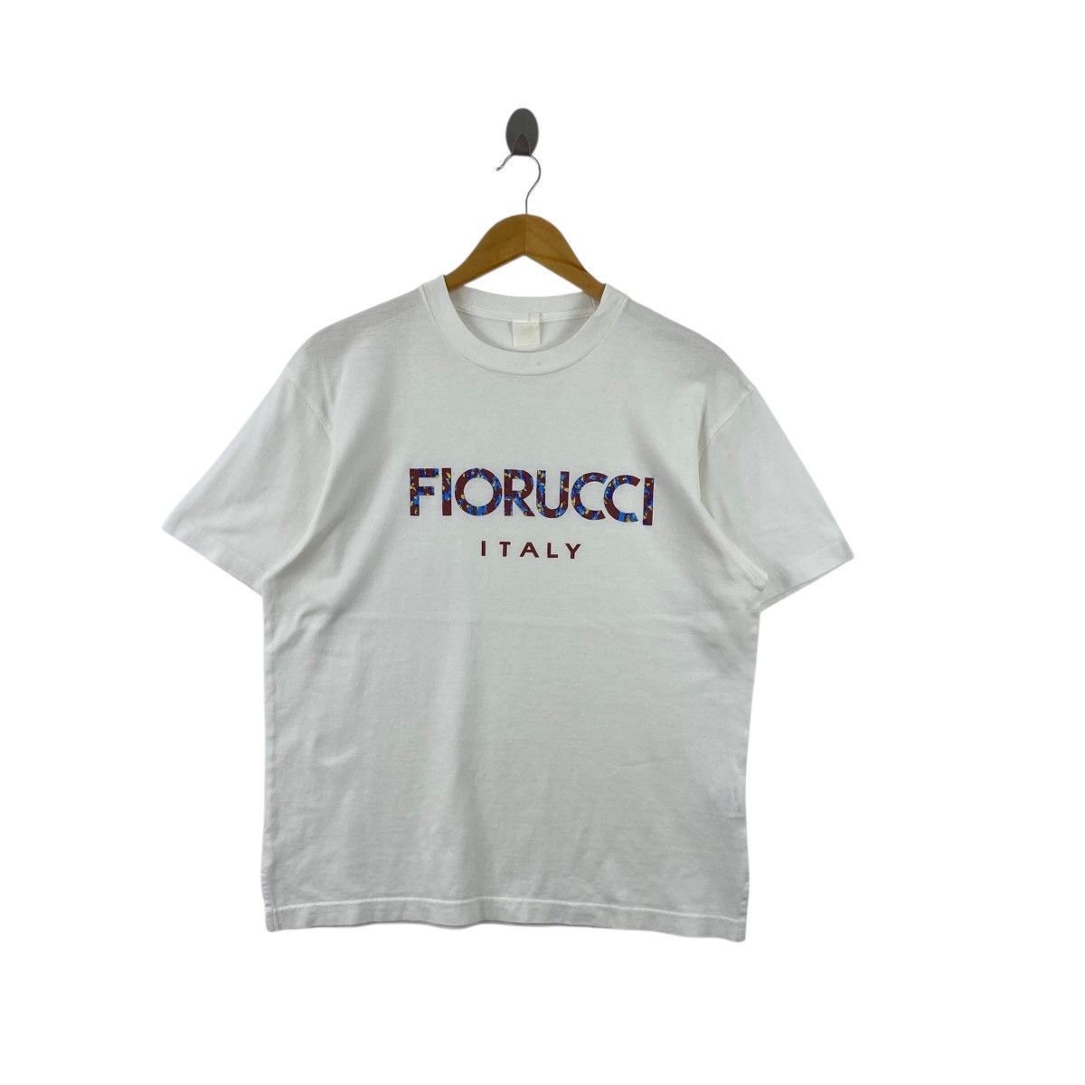Fiorucci × Japanese Brand × Vintage Pick!! Vtg FIORUCCI Big Spellout Top Tee Tshirt Size US XL / EU 56 / 4 - 1 Thumbnail