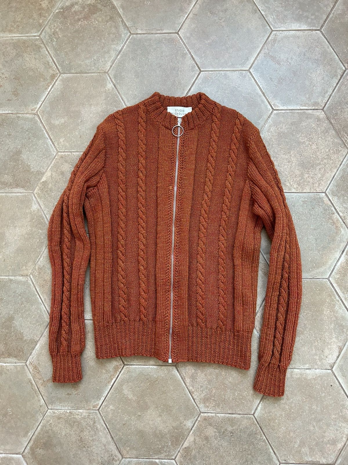 Other STUDIO NICHOLSON ZIP SWEATER KINT WOOL HAND MADE Size M / US 6-8 / IT 42-44 - 1 Thumbnail