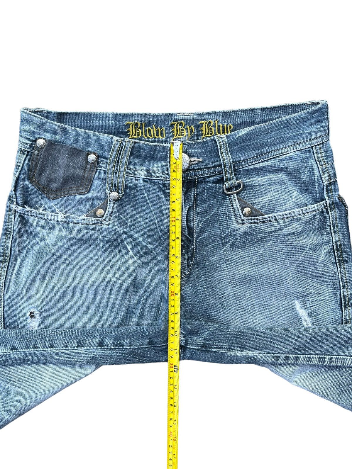 Japanese Brand × Seditionaries Vintage Japanese Brand Blow by Blue Punk Distressed Jeans Size US 31 - 18 Thumbnail
