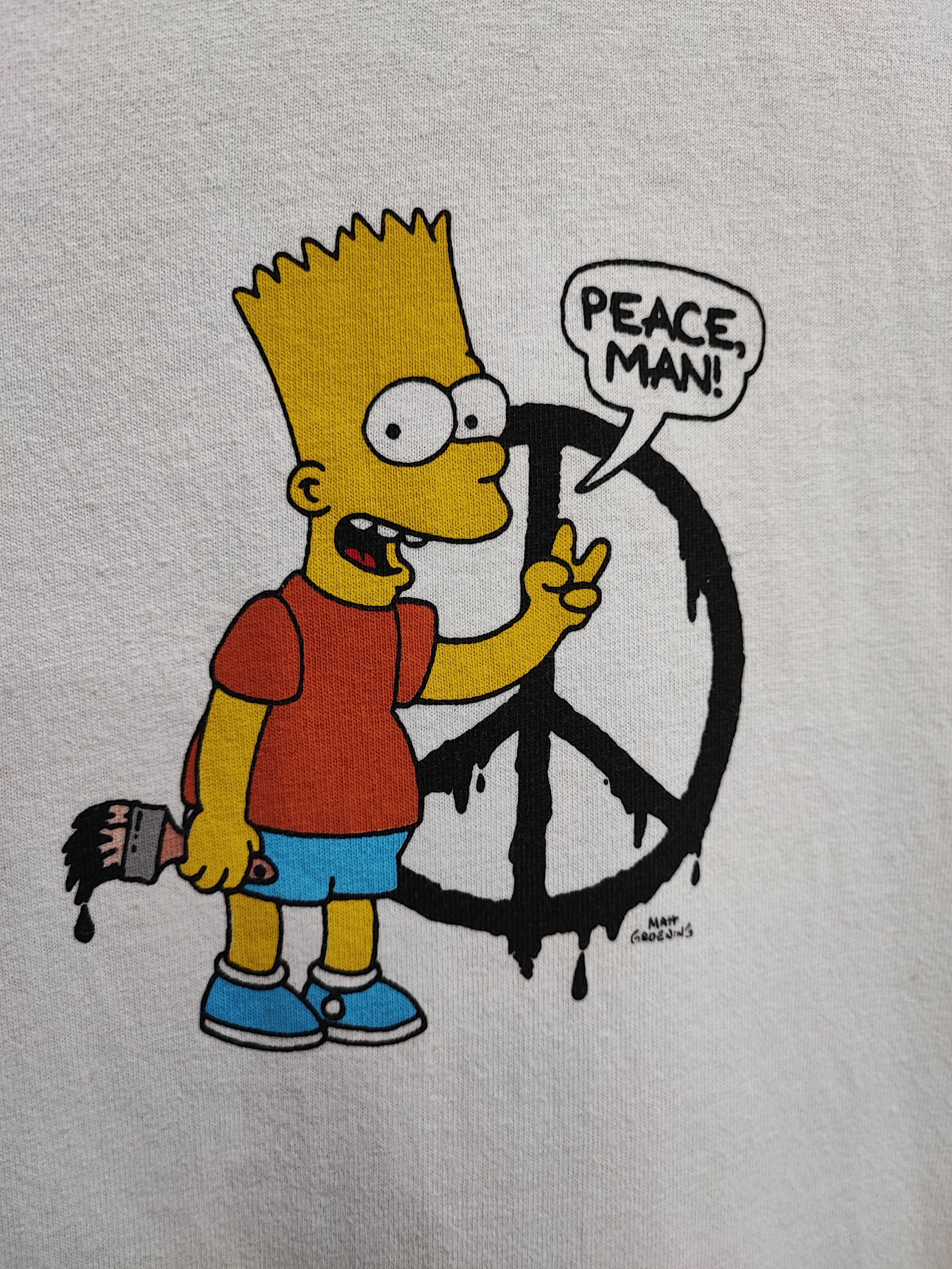 Off-White OFF-WHITE - BART PEACE SIGN S/S SLIM FIT TEE Size US L / EU 52-54 / 3 - 3 Thumbnail