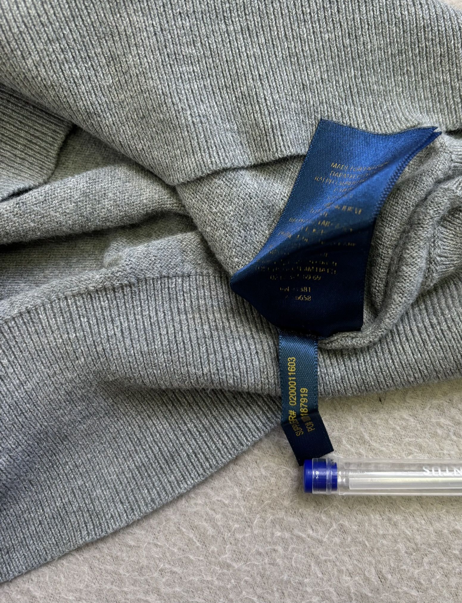 Polo Ralph Lauren Polo Ralph Lauren V-neck cashmere gray sweater medium Size US M / EU 48-50 / 2 - 16 Thumbnail