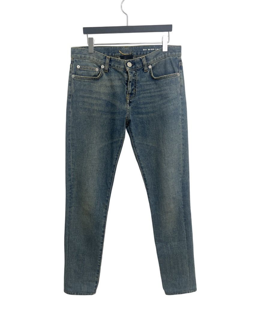 パンツ SAINT LAURENT by Hedi Slimane denim Hedi Slimane × Saint Laurent 2014 Distressed Chain Denim