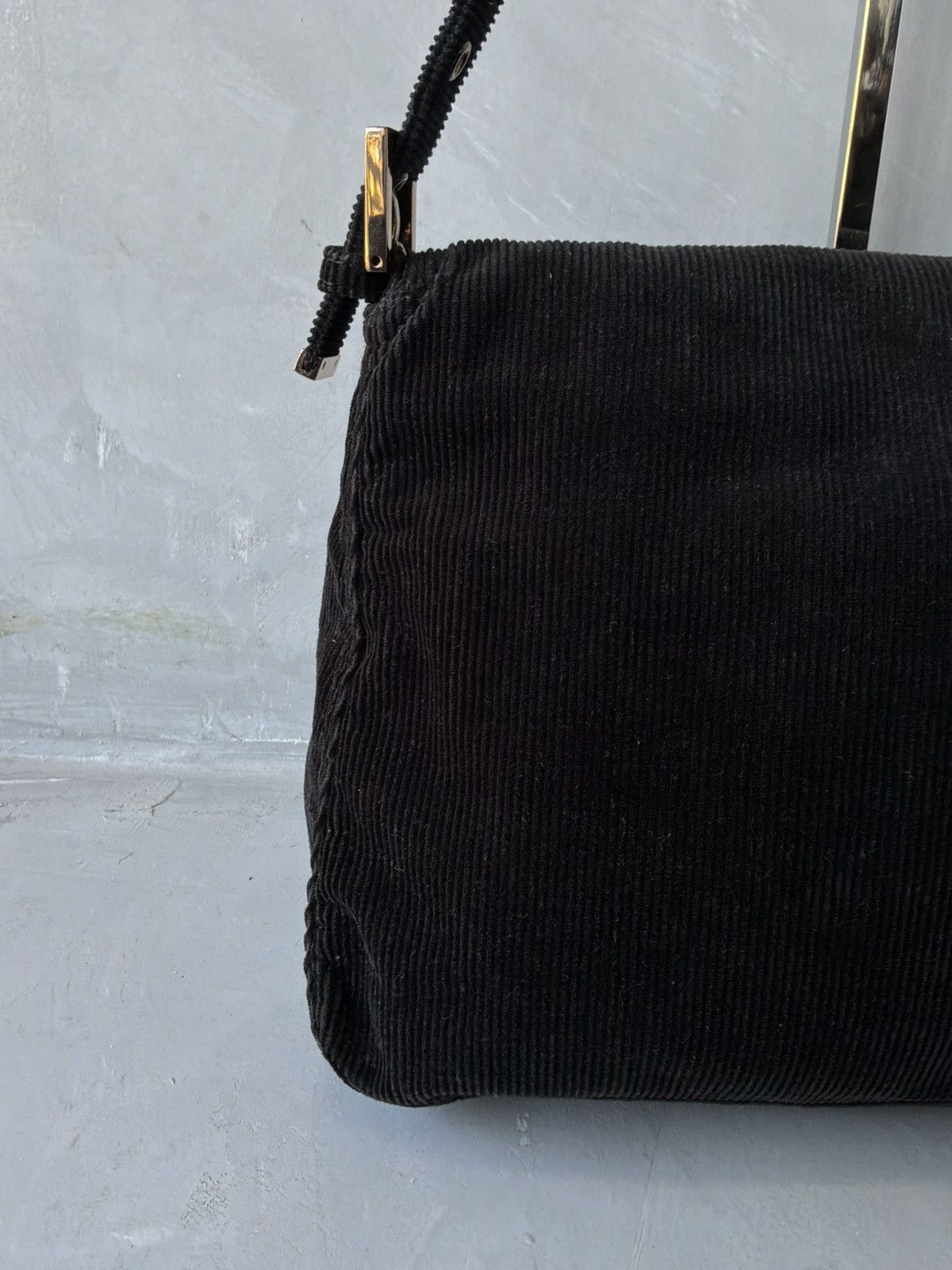 Fendi 2000s Fendi - Curdoroy on Copper Hardware Mamma Baguette Bag Size ONE SIZE - 16 Thumbnail