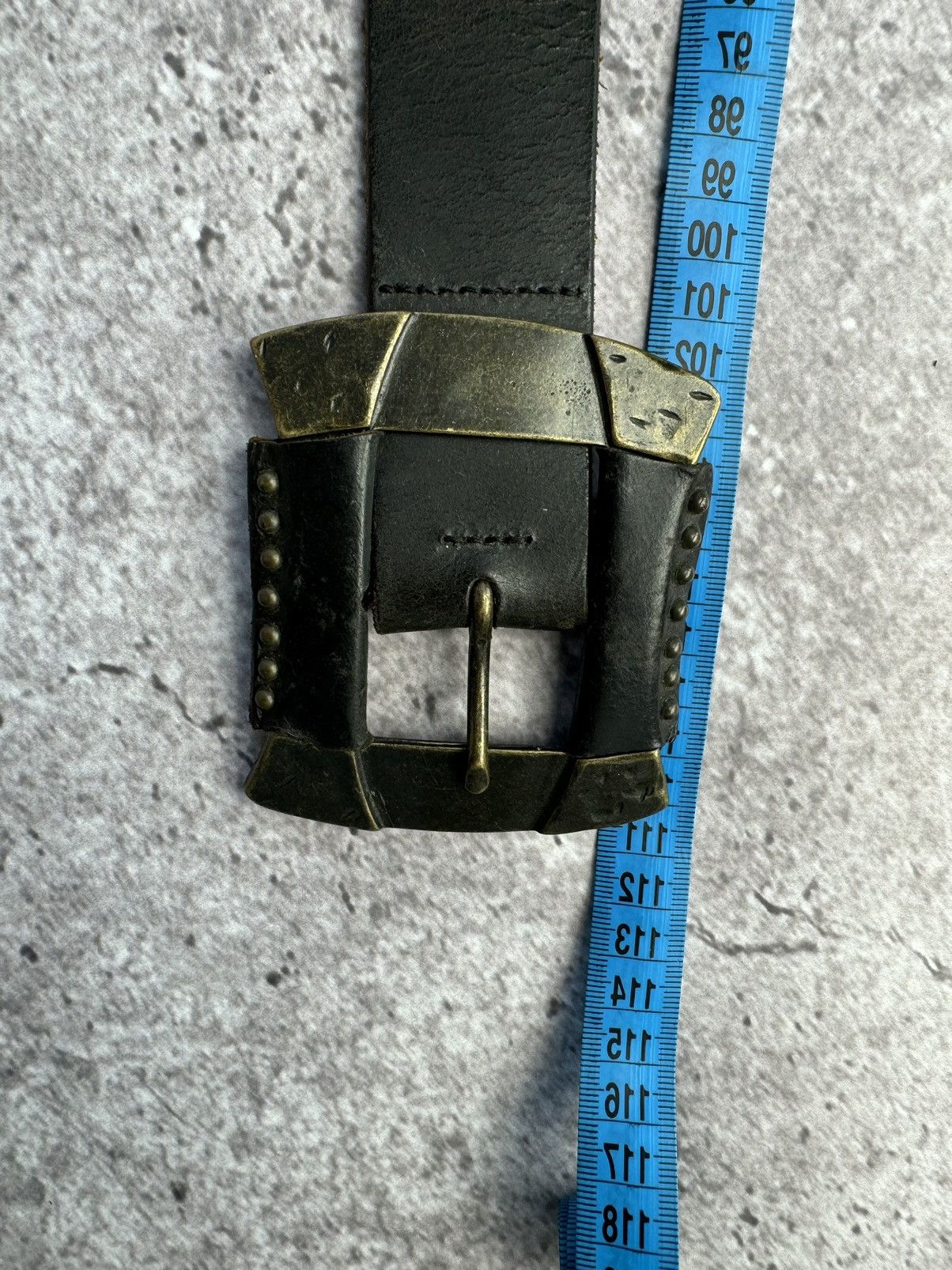 Guess × Vintage Guess Rare Leather Belt Vintage Size ONE SIZE - 7 Thumbnail