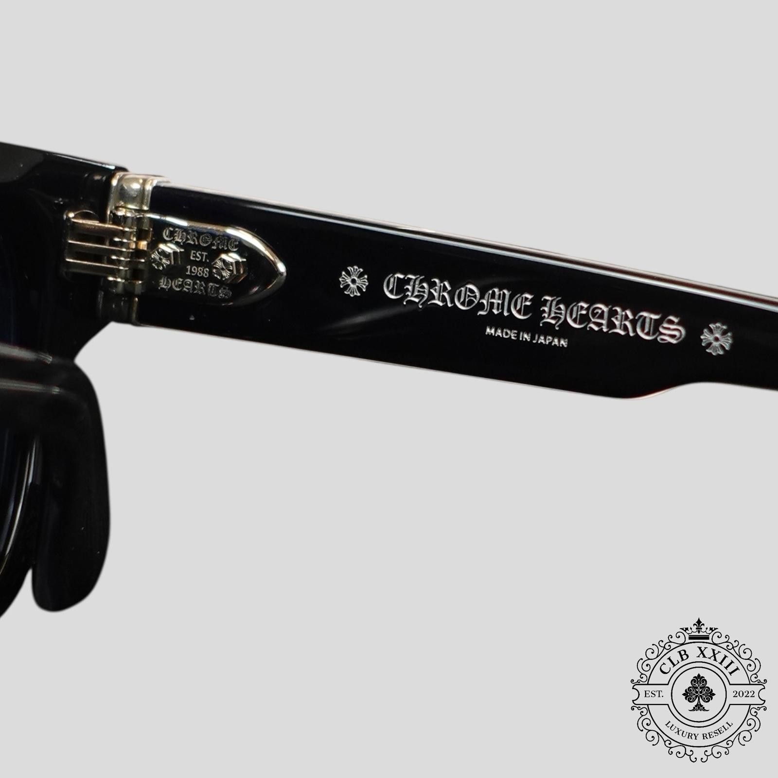 Chrome Hearts Chrome Hearts Midixathrill I Glasses in Black Size ONE SIZE - 3 Thumbnail