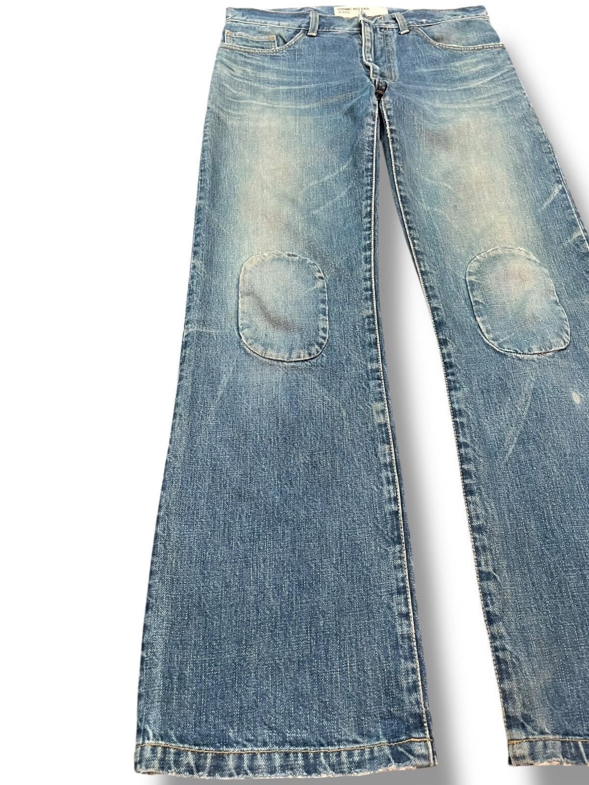 Cosmic Wonder Vintage Cosmic Wonder Flare Patches Madonna Style Denim Size US 31 - 3 Thumbnail