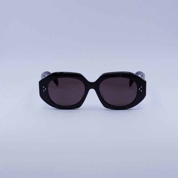 Celine Celine CL40319F 01Y Sunglasses Shiny Black Oval Frame Size ONE SIZE - 2 Thumbnail