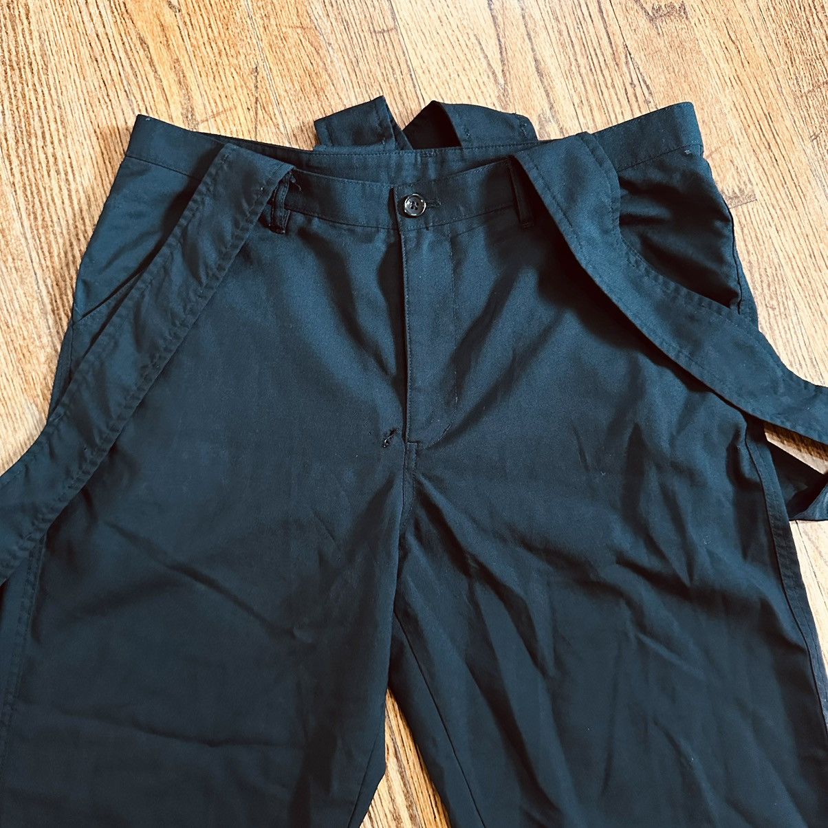 Comme des Garcons Black Cdg Black Strap Pants Size US 34 / EU 50 - 2 Thumbnail