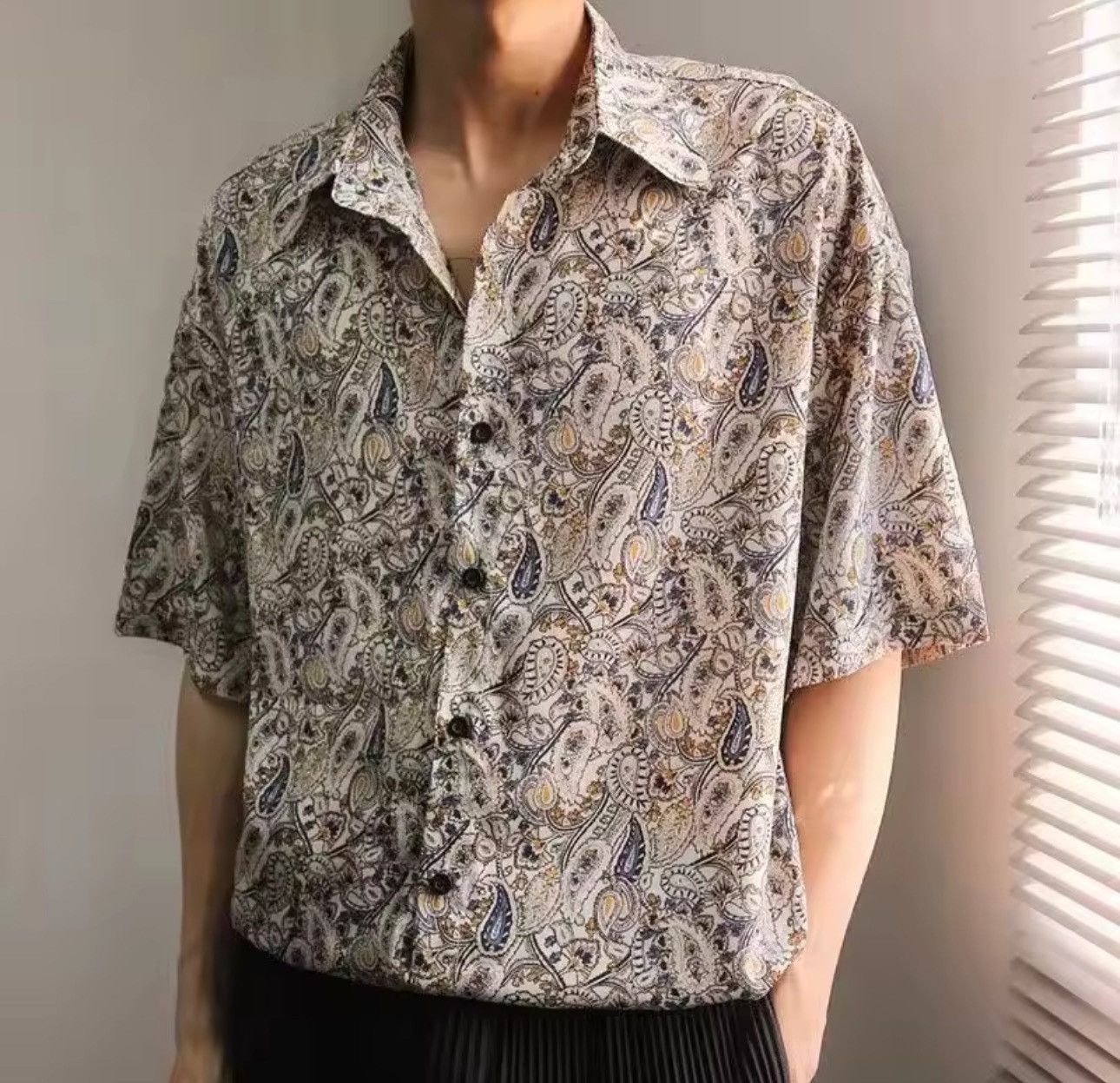 Japanese Brand Retro Vintage Hawaiian Flower Print Men’s Summer Shirt Size US L / EU 52-54 / 3 - 2 Thumbnail