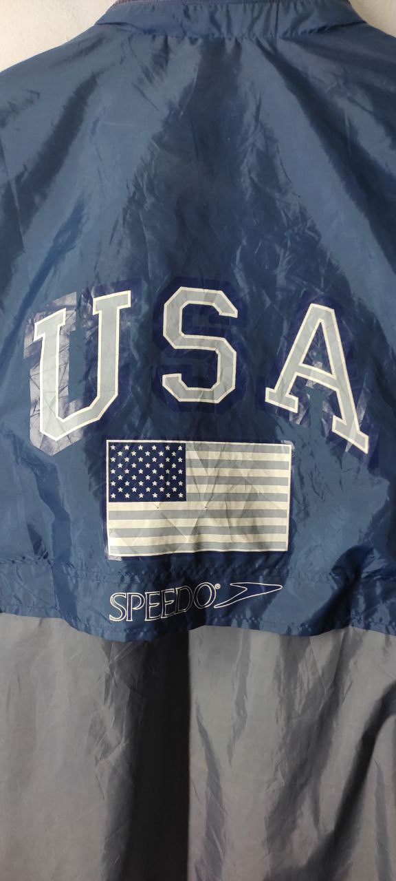 USA Olympics VINTAGE 1992 OLYMPIC USA SPEEDO WINDBREAKER JACKET Size US L / EU 52-54 / 3 - 9 Thumbnail
