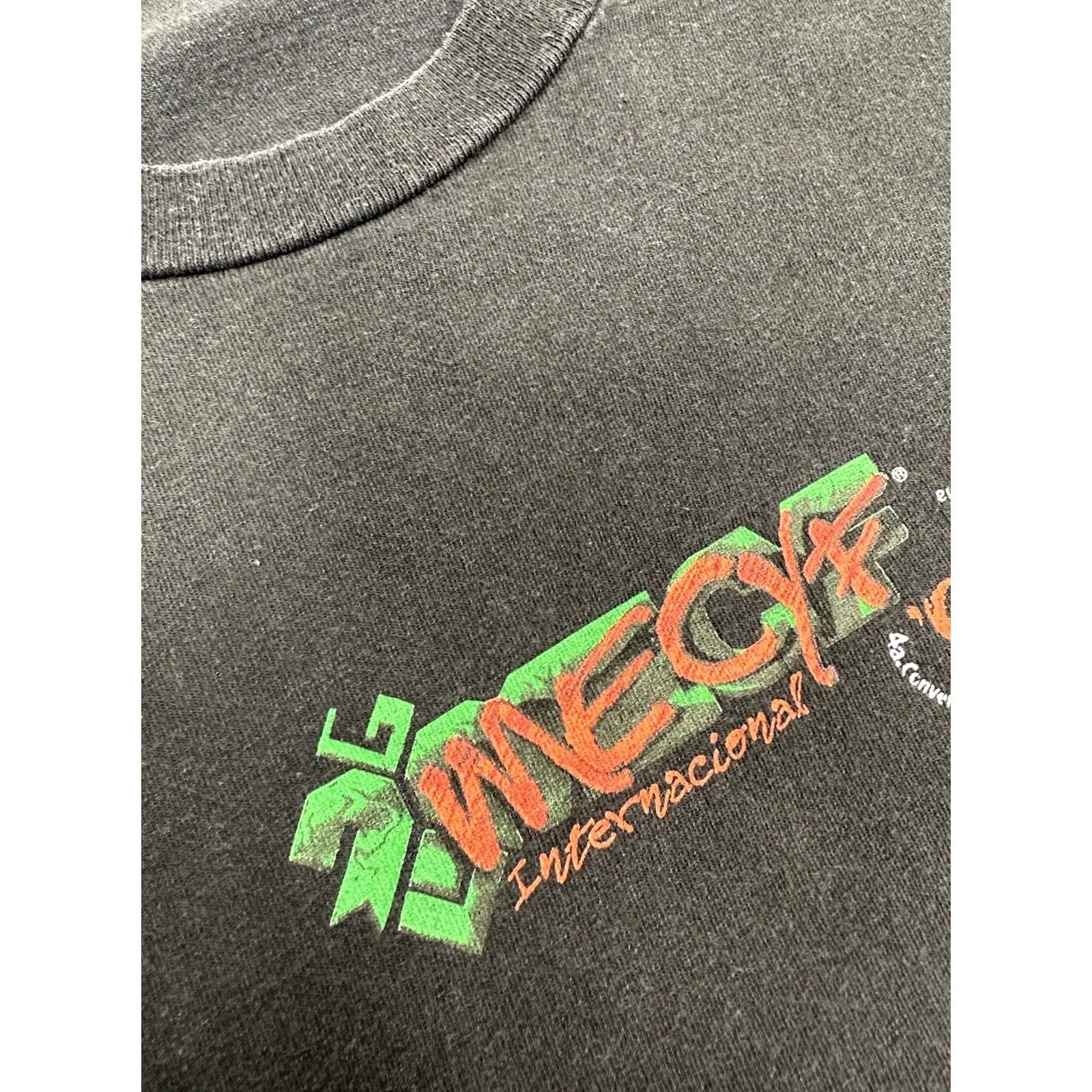Vintage VINTAGE Clabeck 1998 Mecyf International 4th Science Fiction and Fantasy Comics Convention Tee Shirt Black XL Men Size US XL / EU 56 / 4 - 7 Thumbnail
