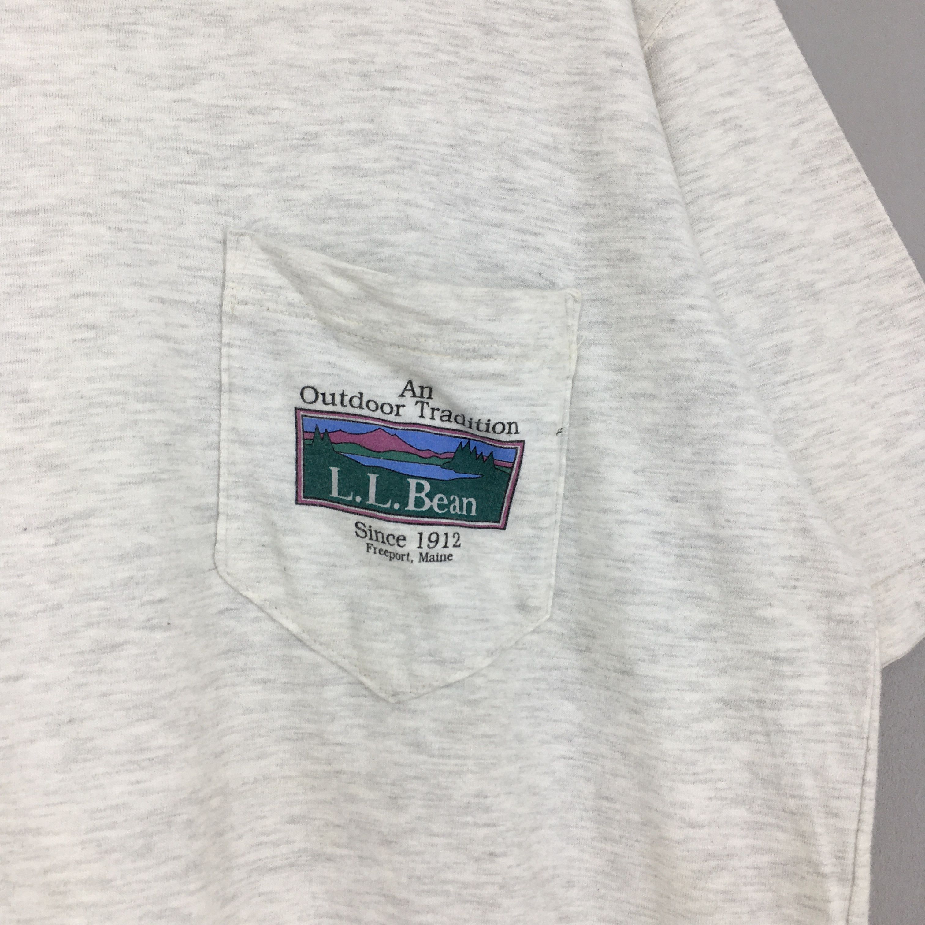L.L. Bean × Vintage Vintage 1990's LL Bean Outdoor Hiking Tshirt Large Size US L / EU 52-54 / 3 - 4 Thumbnail