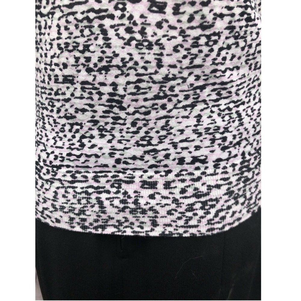Cos COS Animal Print Knit T-shirt Pink Black US S Size S / US 4 / IT 40 - 3 Thumbnail