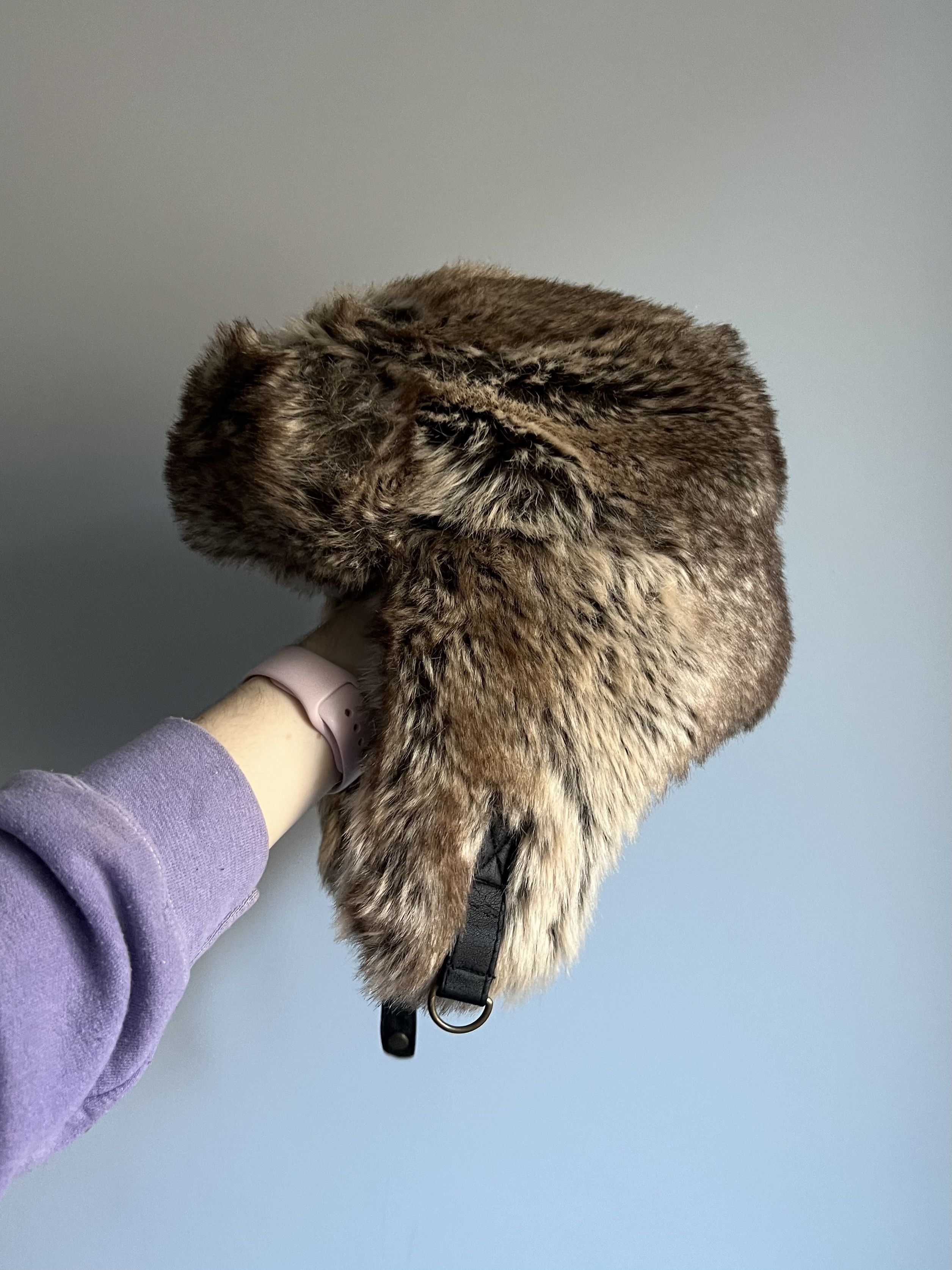 Japanese Brand Alt Ushanka Fuzzy Trapper Fur Winter Hat Size ONE SIZE - 2 Thumbnail