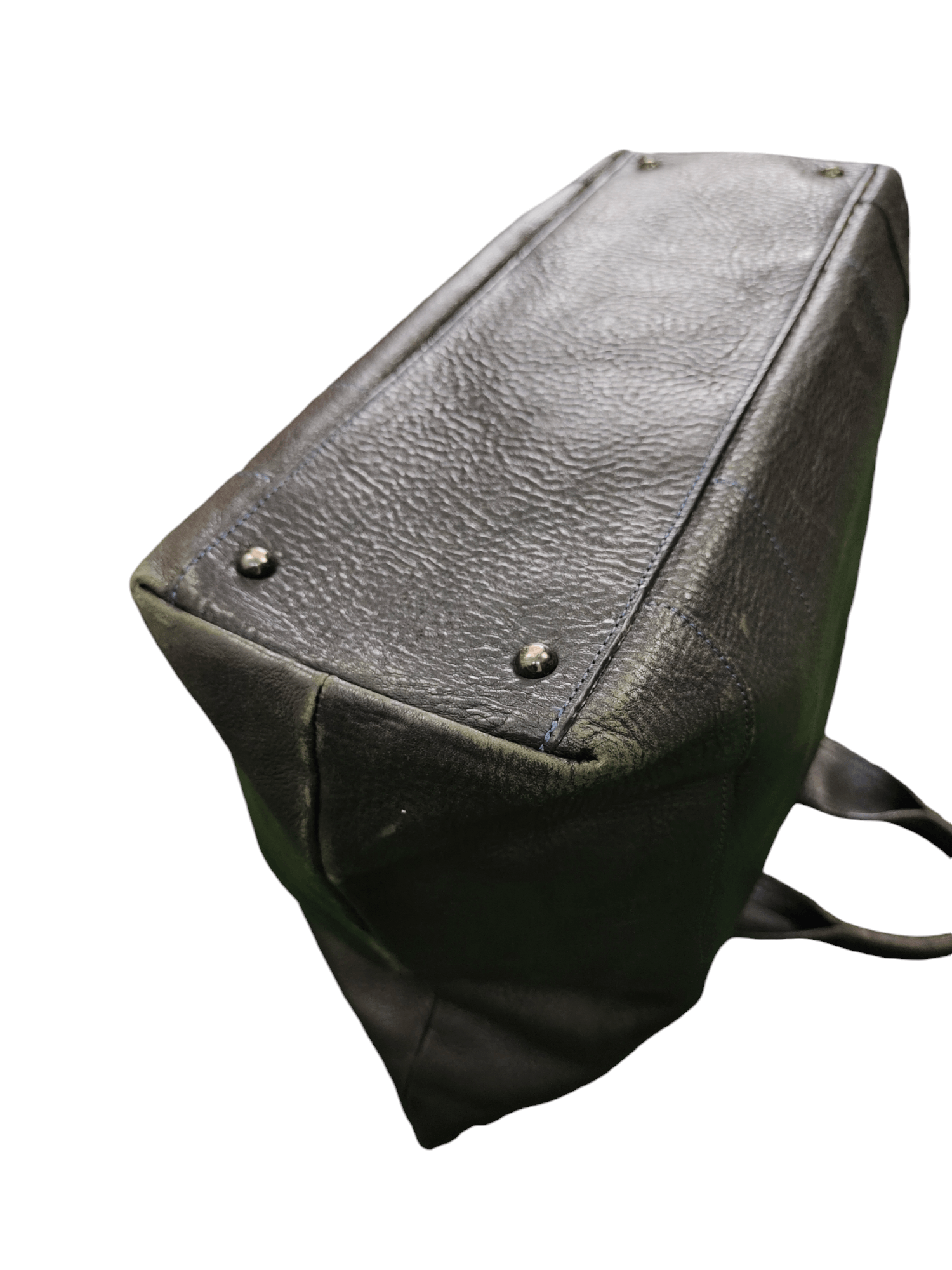 Genuine Leather Vintage Wogna Kagawa Japan Patina Olive Leather Tote Bag Size ONE SIZE - 12 Thumbnail